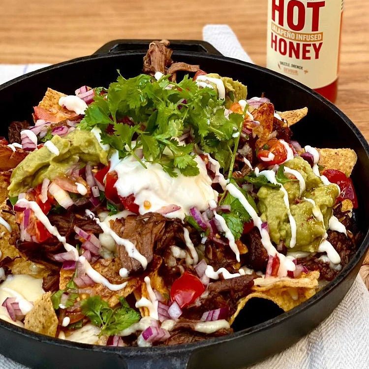 Birria Beef Nachos - JD's Hot Honey