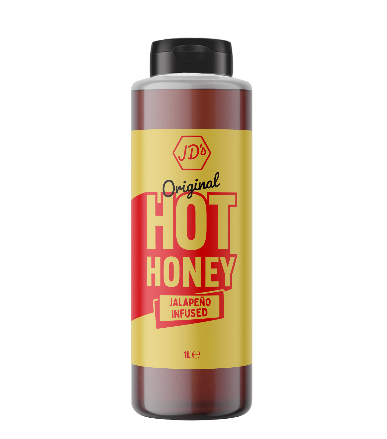 JD's Hot Honey Original - 1 Litre Big Bottle - JD's Hot Honey