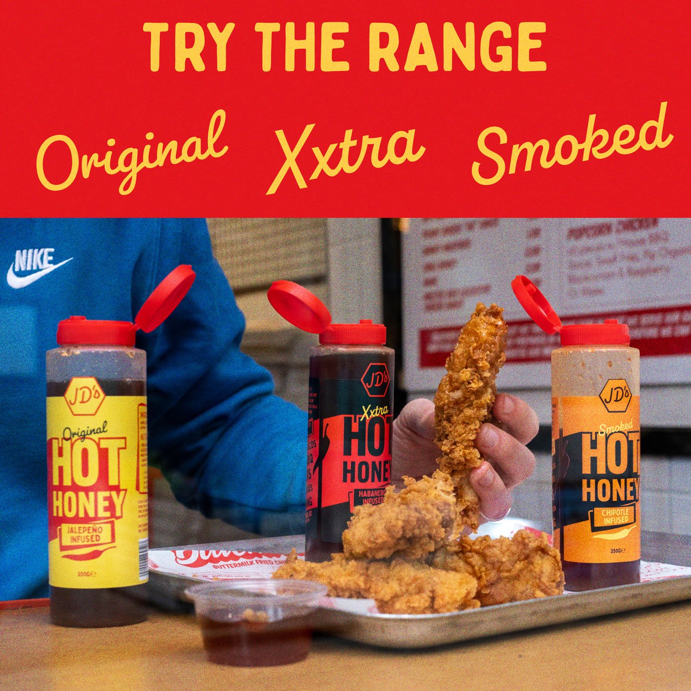 JD's Smoked Hot Honey 350g - JD's Hot Honey