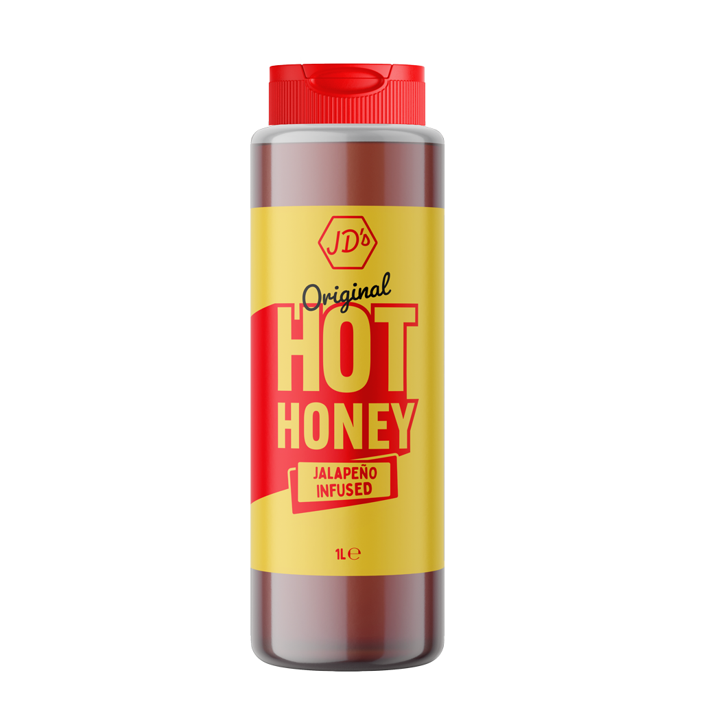 JD's Hot Honey Original - 1 Litre Big Bottle