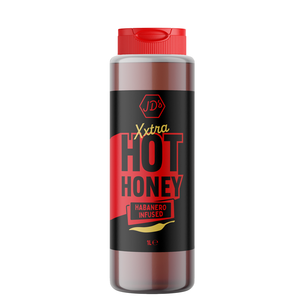 JD's XXTRA Hot Honey - 1 Litre big bottle