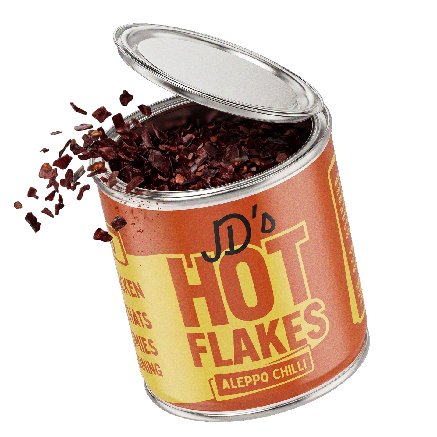 JD's Hot Aleppo Chilli Flakes 35g