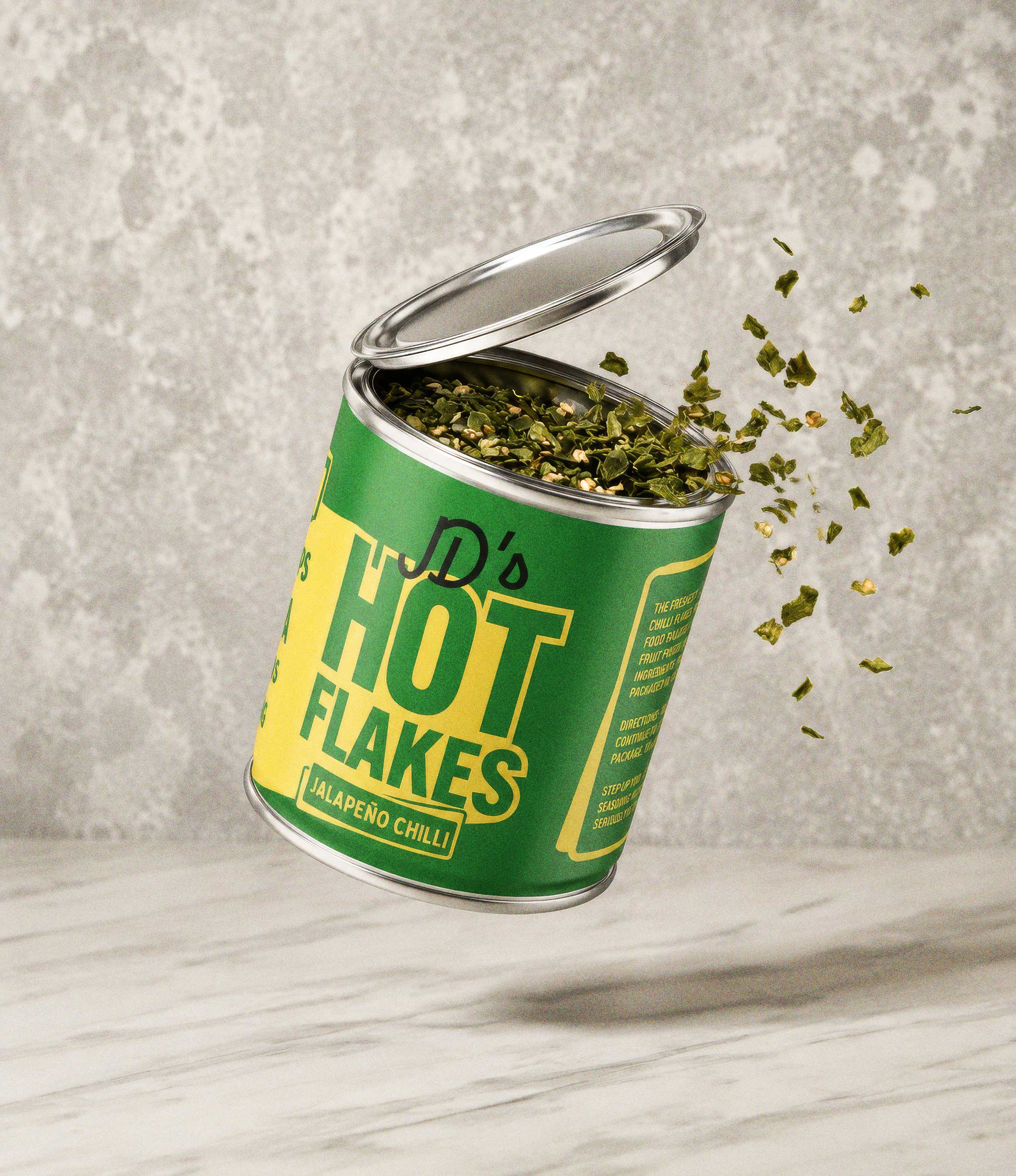 JD's Hot Jalapeño Chilli Flakes 35g