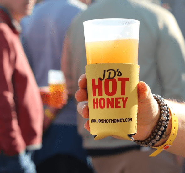 JD's Beer Koozie - JD's Hot Honey
