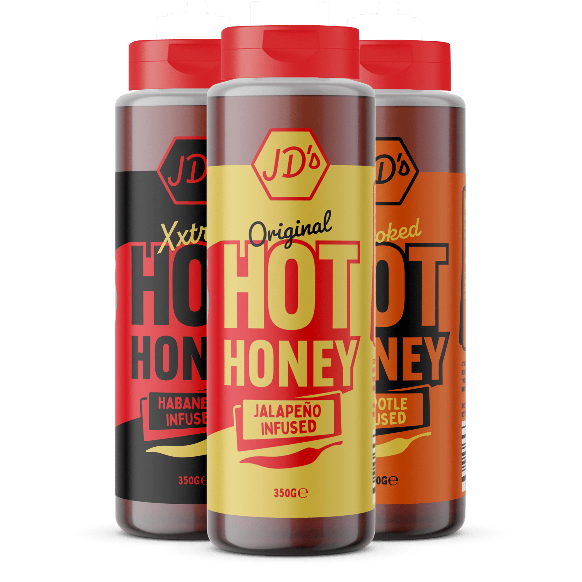 JD's Original / Extra Hot & Smoked Trio - JD's Hot Honey